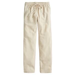 J. Crew New seaside pant in linen blend - Light Khaki Size XL
